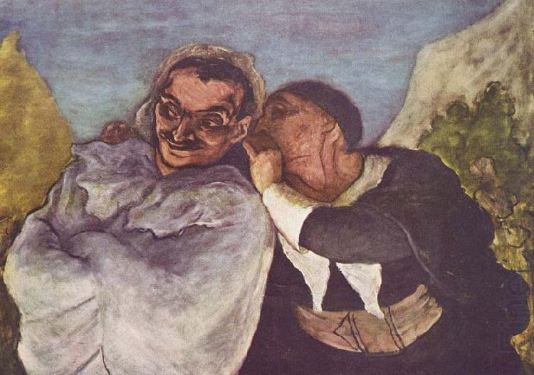 Crispin und Scapin, Honore Daumier